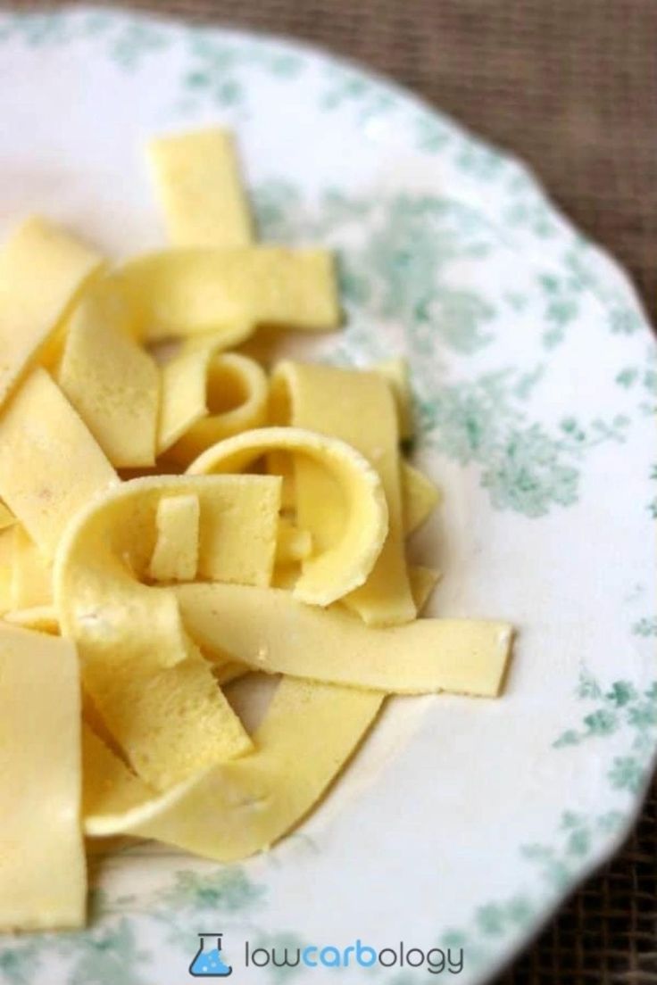 These low carb noodles have the texture of homemade egg nood