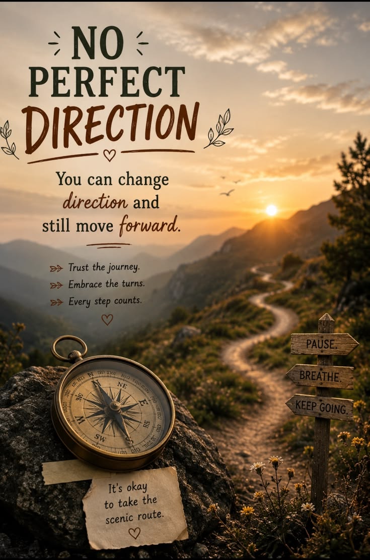 "NO PERFECT DIRECTION" ♡

"You can change direction and stil