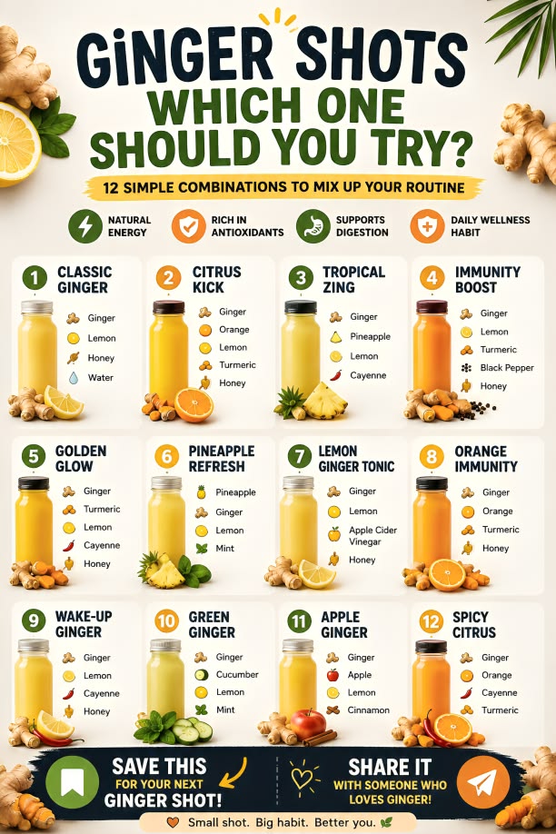How To Make Ginger Wellness Shots | Healthy Juice Shot Recip
