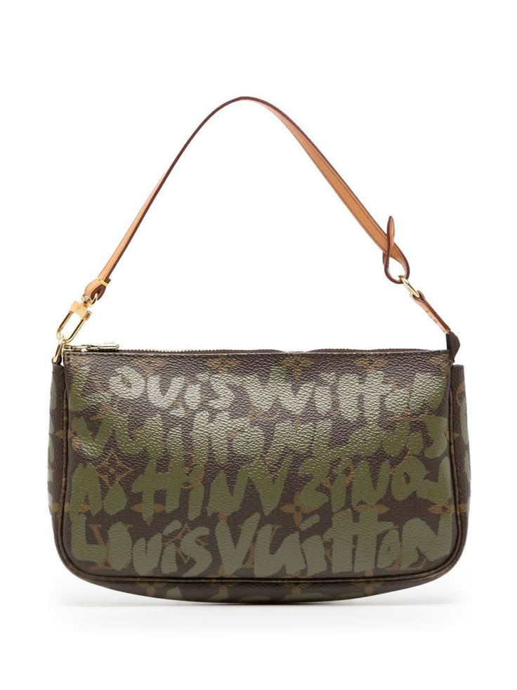 2001 pre-owned Monogram Graffiti Pochette Accessoires handba