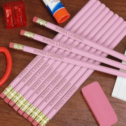 Personalized Lavender Pencils  Kids love that these pencils 