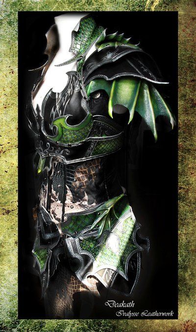 Druchii Female Armor by Deakath OMG, this leather worker is 