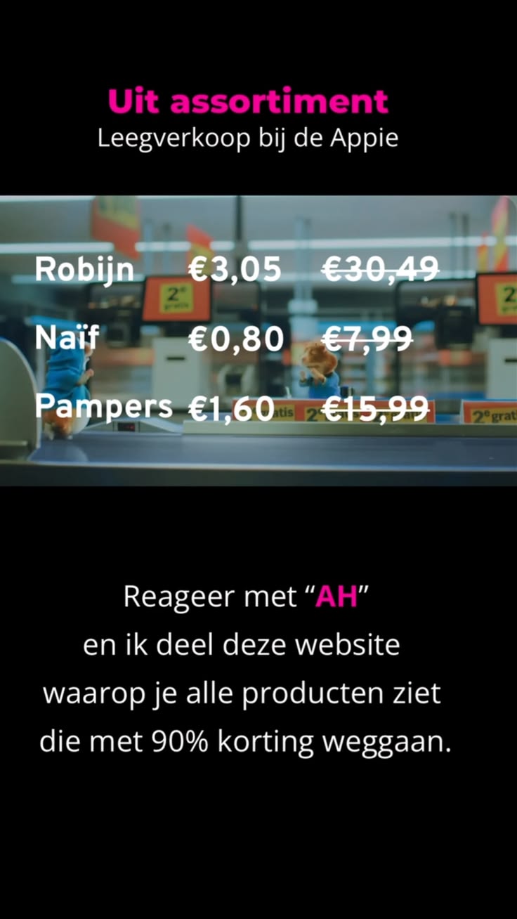 Reken echt nooit meer de volle mep af bij Albert Heijn 🛒👇

V