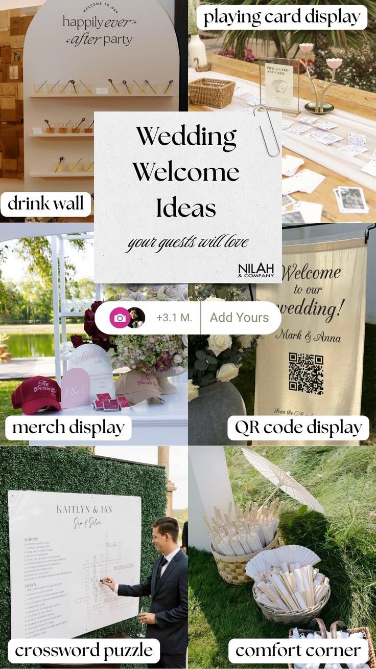 Wedding welcome ideas your guests will fall in love with.