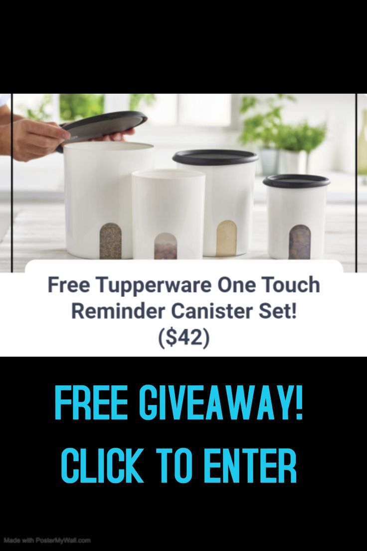 Tupperware's One Touch Reminder Canister Set is incredible a