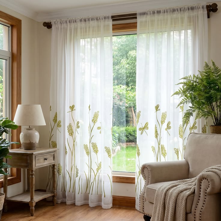 Timeless French embroidered drapes filled with old-world rom