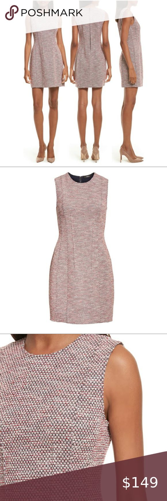 Theory Beacon Tweed Hourglass Dress NWT H1124608 This multi-