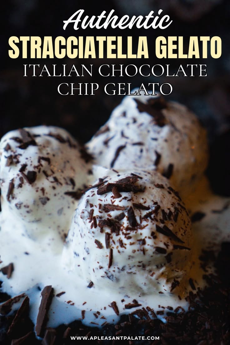 This authentic stracciatella gelato is one of my favorite It