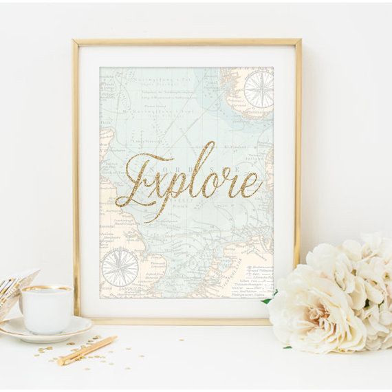 Make any room a little bit more travel-themed with this prin