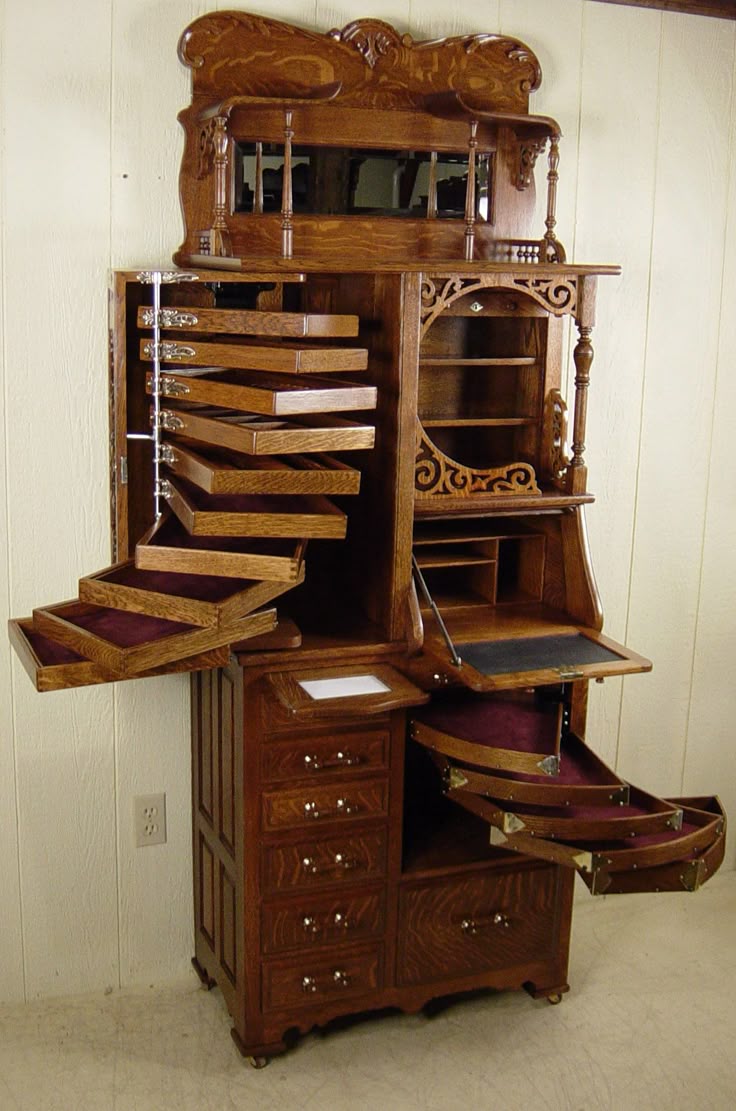 Vintage - Meuble de Métier - Cabinet Dentiste - Chêne - Harv