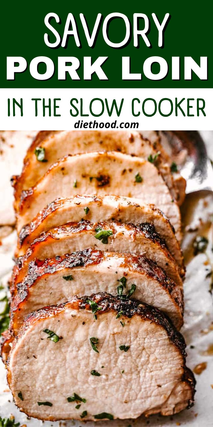 Savory Pork Loin in the Slow Cooker offers a simple way to e