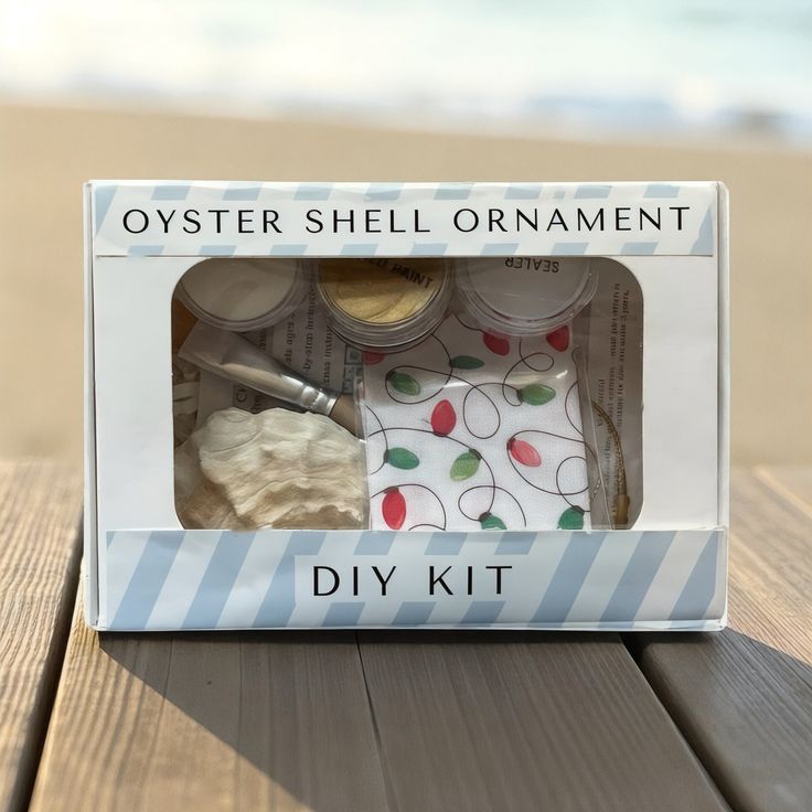 -SPECIAL HOLIDAY OFFER- DIY Oyster Shell Ornament Kit – Back