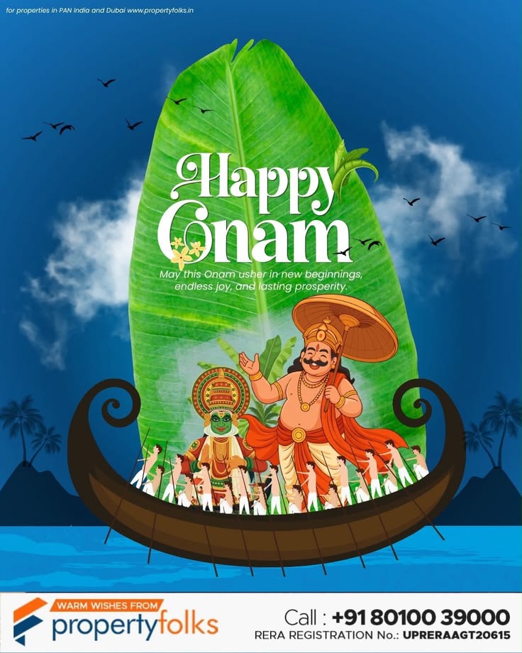 🌼 Happy Onam! 🌼

May this Onam bring your home abundant happ