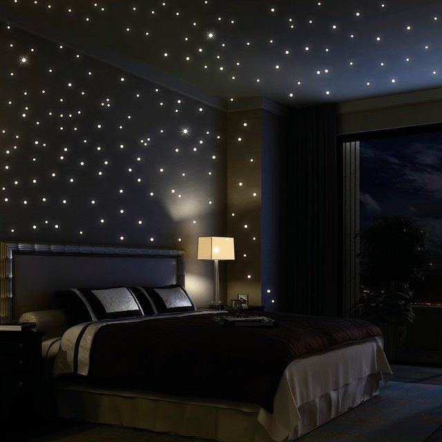 Glow in the dark bedroom