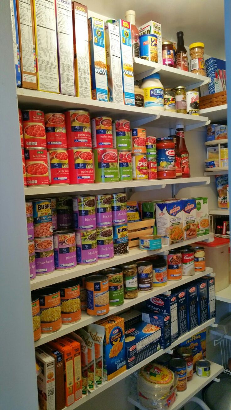 I created zones within my pantry