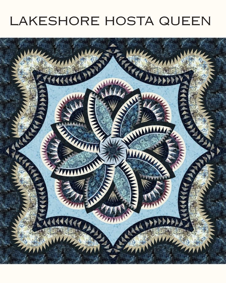 🌊 This stunning Quiltworx.com pattern brings the soft blues,