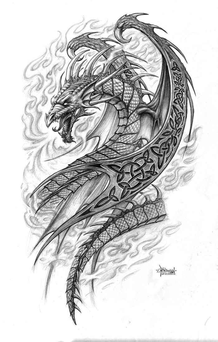 Dragon drawings | Celtic Dragon by Loren86 on deviantART