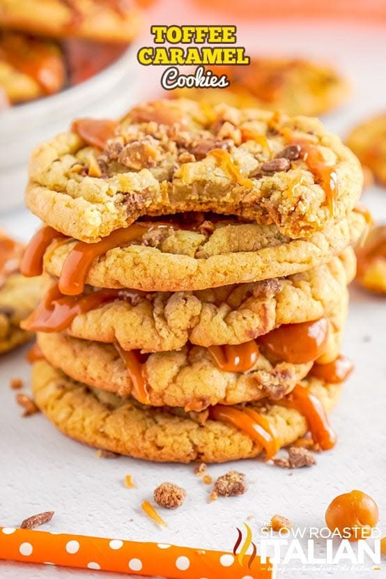 Toffee Caramel Cookies - The Slow Roasted Italian