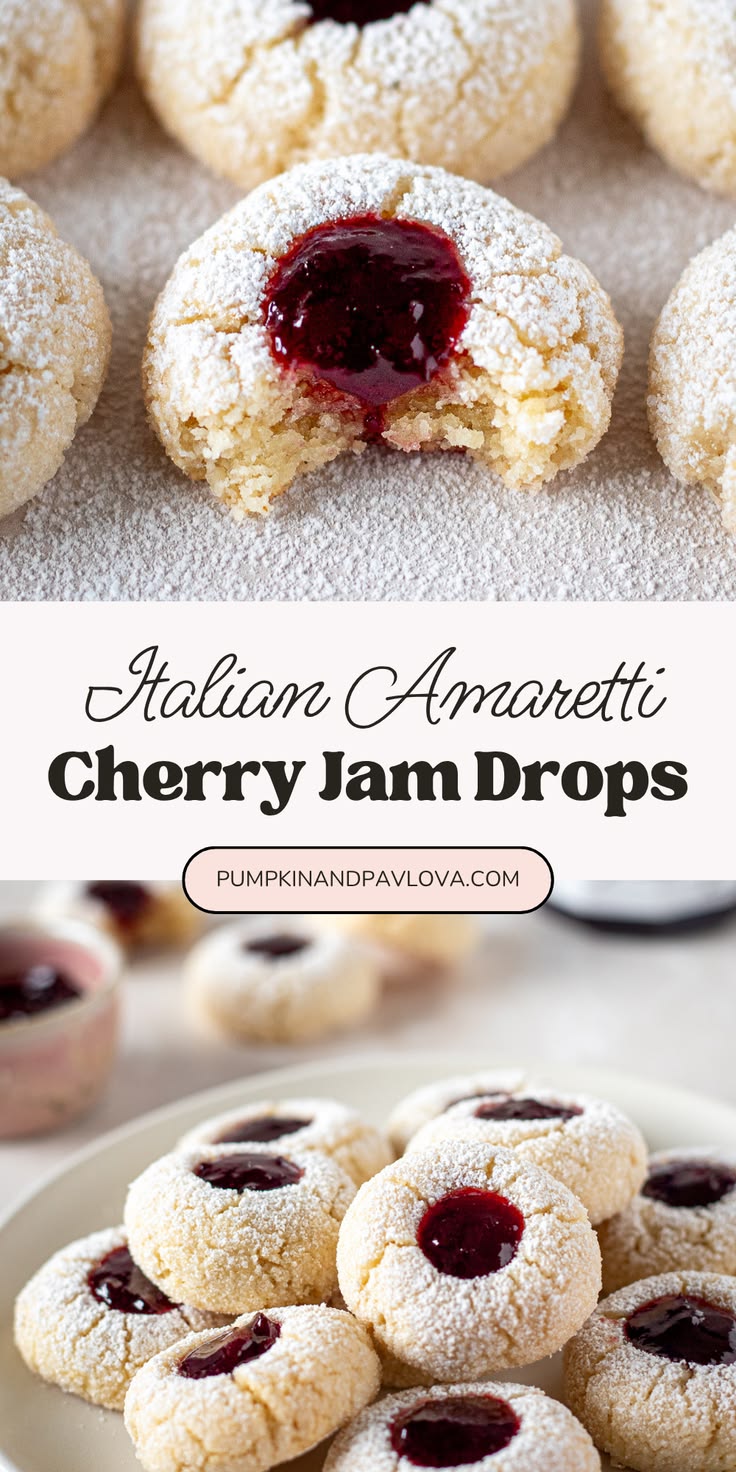 These soft, chewy amaretti cookies are sugar-coated, crackly