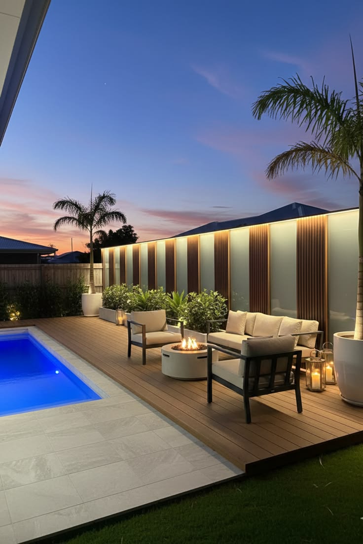 Light up your backyard with a glowing privacy screen that wo