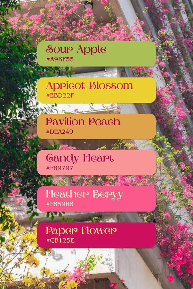#colorpalette #6color #palette #pink #yellow #brown #green
