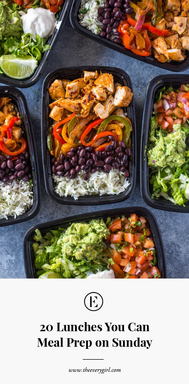 20 Lunches You Can Meal Prep on Sunday | The Everygirl