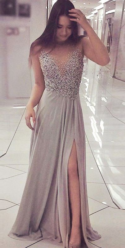 A-Line Prom Dresses,Illusion Prom Dresses,Bateau Prom Dresse