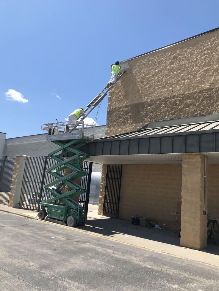 On a job site in Flint MI. DIY boom lift. #forklift #osha #f