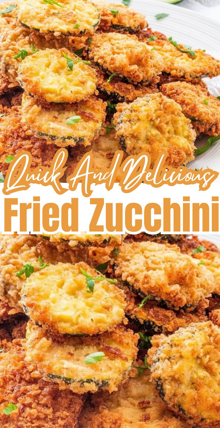 Full cooking tutorial in bio: Fried Zucchini is a quick reci