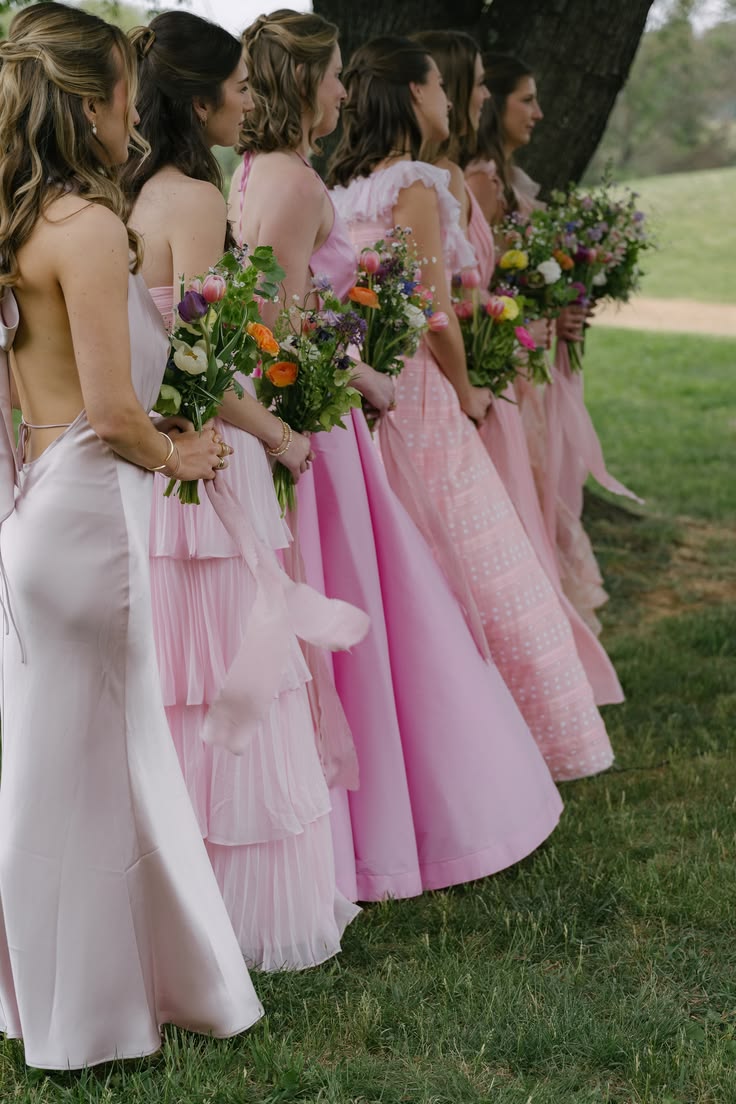 mismatched bridesmaids | bridesmaids | wedding | bridal part