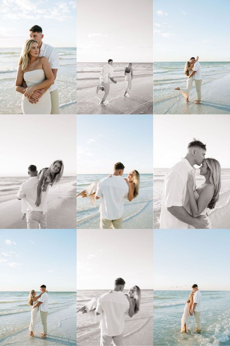 Tampa Beach Couples Photoshoot Romantic | Tampa Engagement P