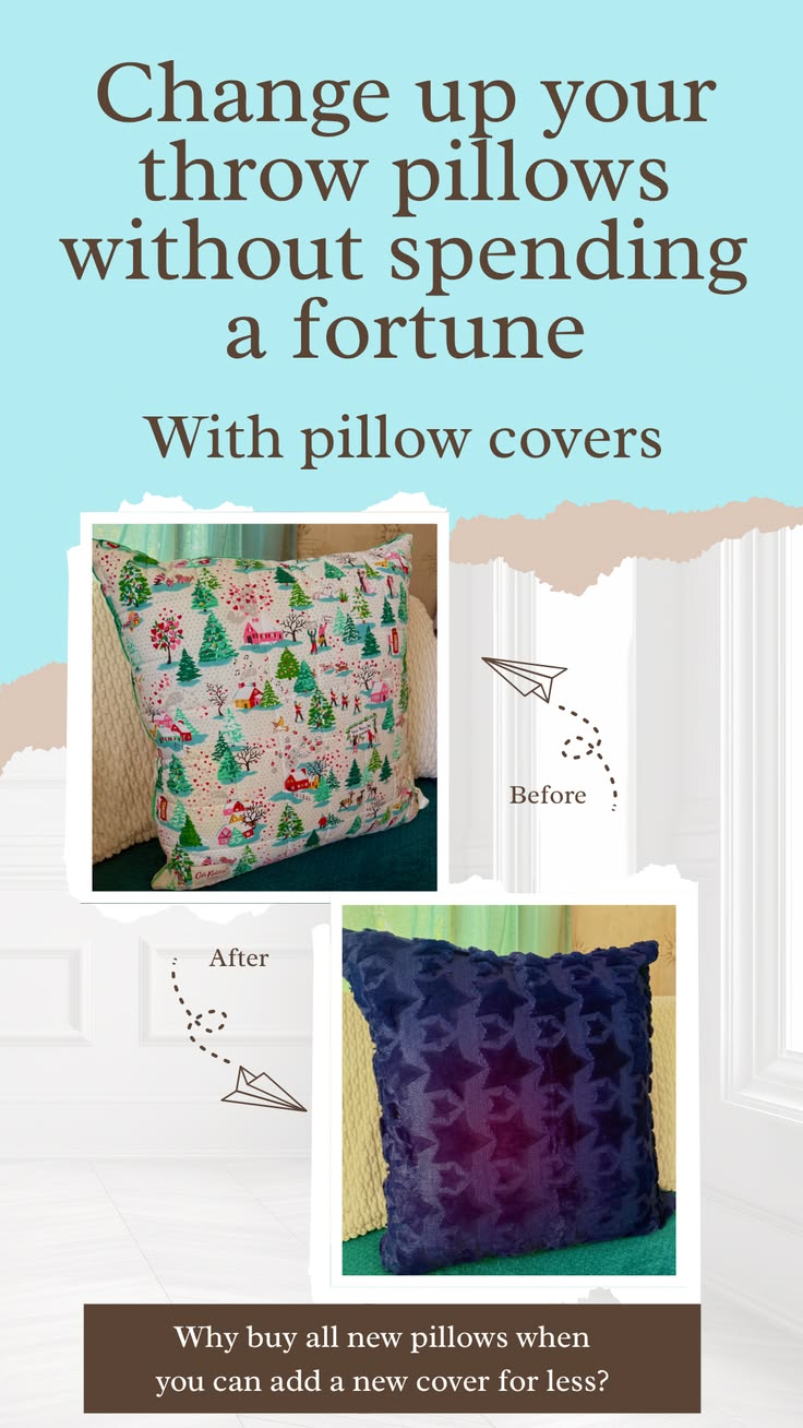 Have holiday themed pillows that are perfectly good, but wro