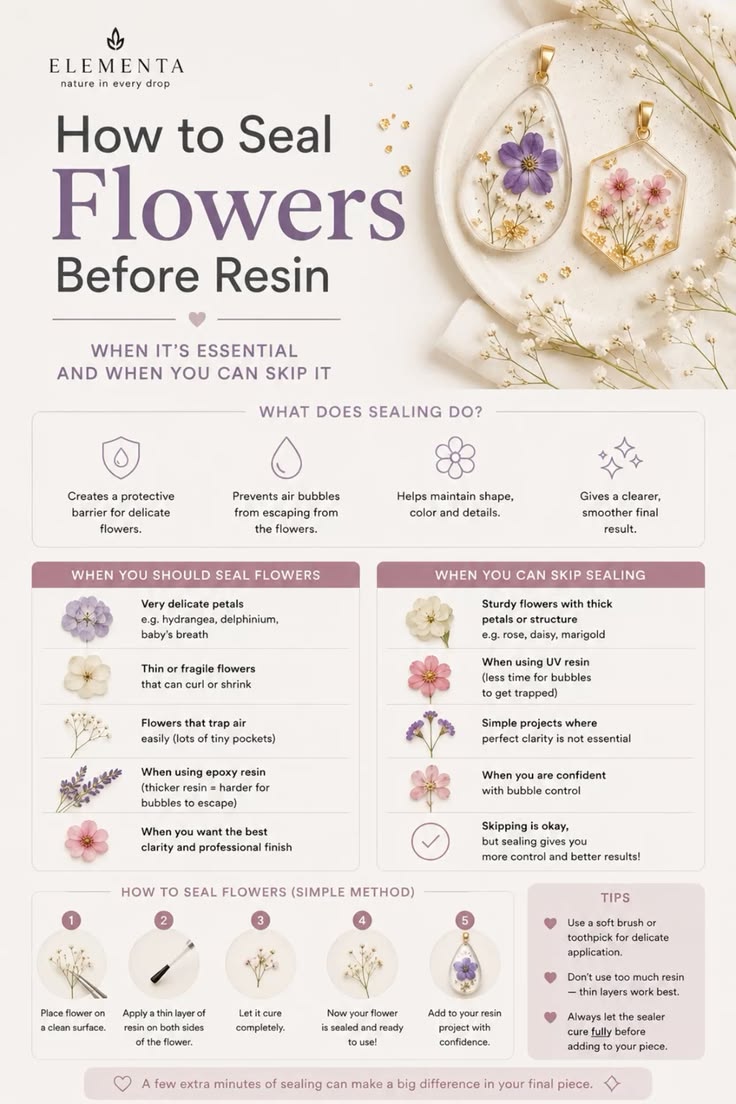 Not every dried flower needs a sealing coat before going int