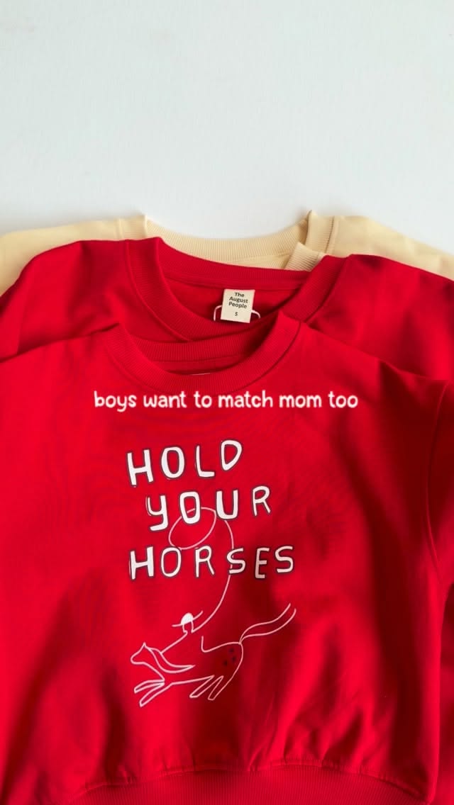 And they want to wear color too! 🙃

Our matching section is 
