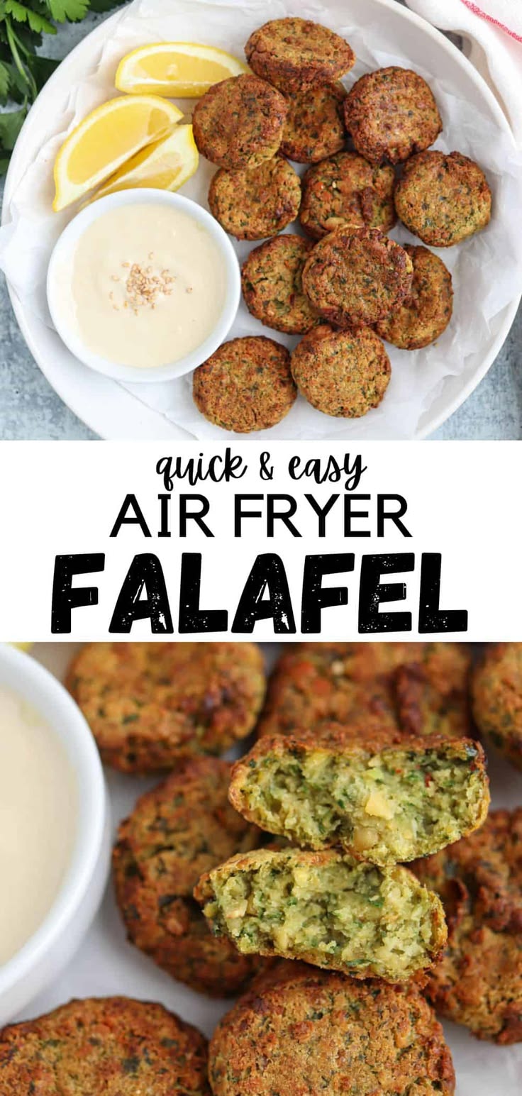 This easy falafel recipe can be made in the air fryer or bak