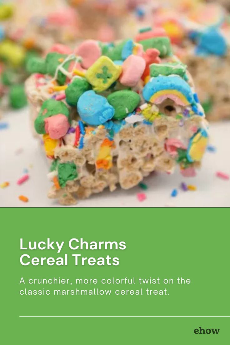 These Lucky Charms cereal treats are a fun and whimsical exa