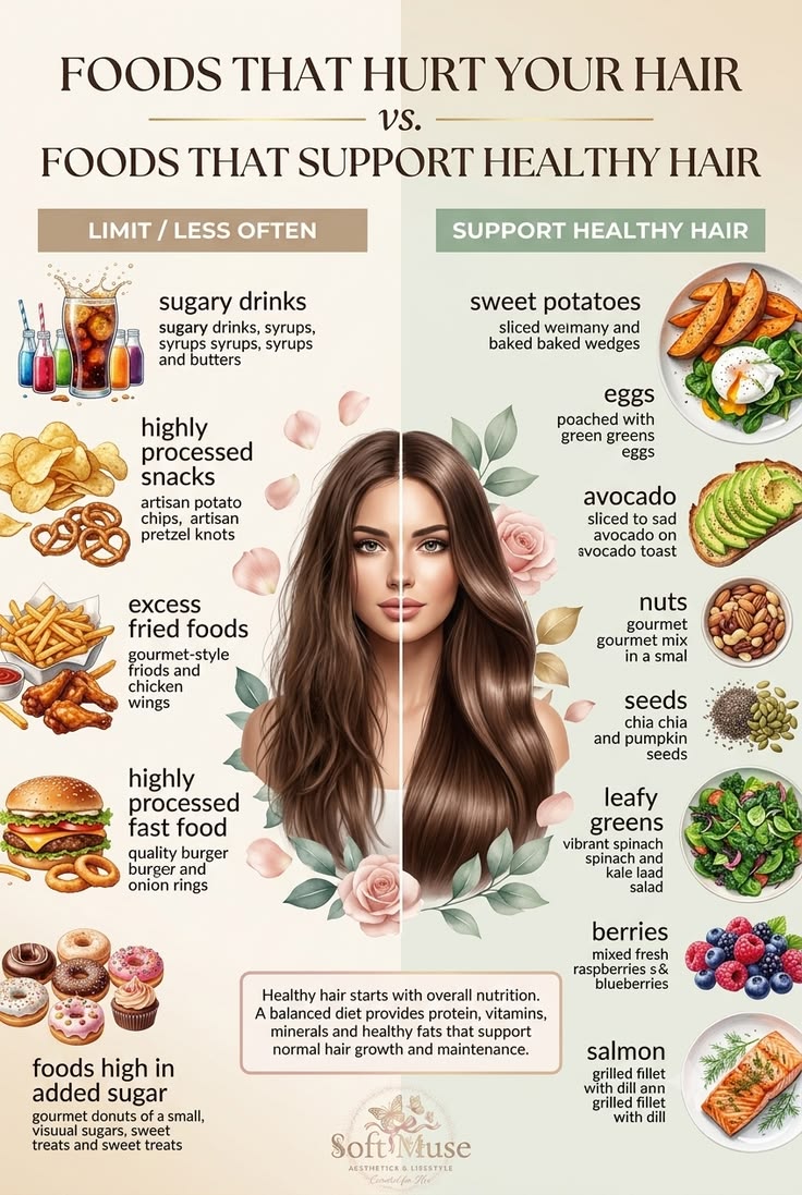 Wondering what supports strong, shiny hair? Swap out process