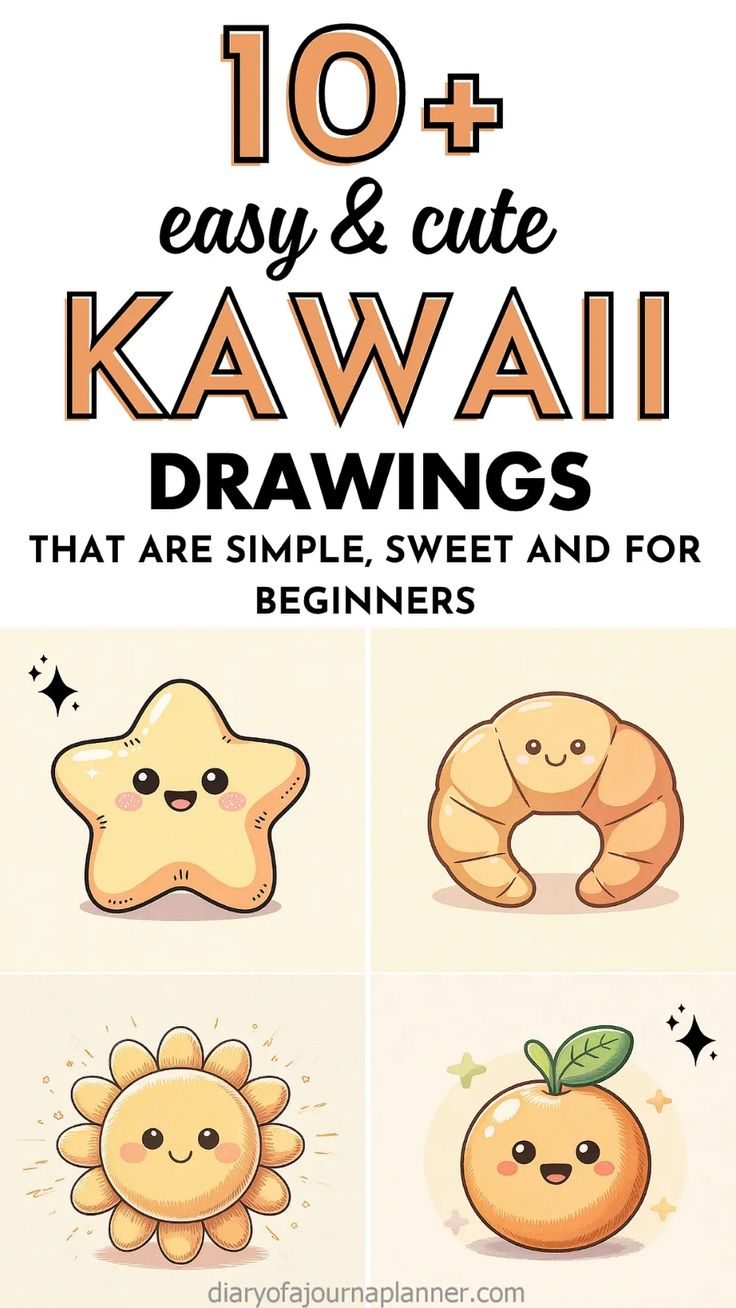 Need some quick drawing inspiration? These easy kawaii doodl