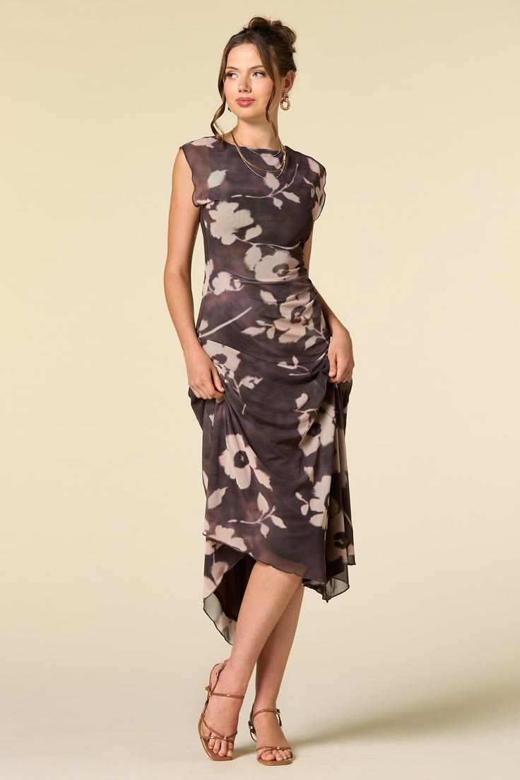 Versona | bloom temperature mesh maxi dress