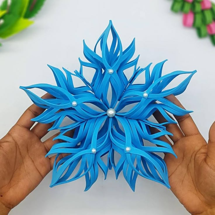 Colors Paper - How to Make Snowflakes for Christmas Decorati