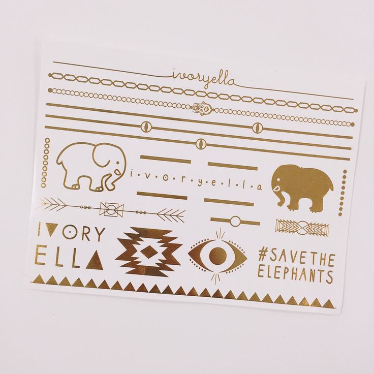 Ivory Ella Gold Flash Tattoos