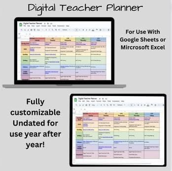 Streamline your teaching with versatile digital planners des