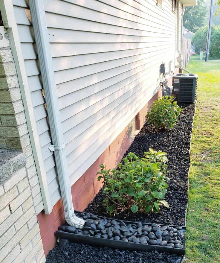 Controlling water from a downspout.