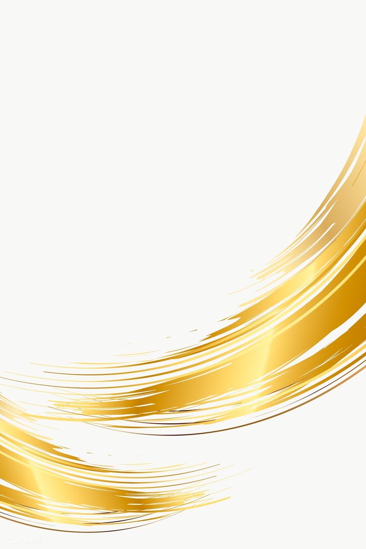 Gold brush stroke design element | free image by rawpixel.co