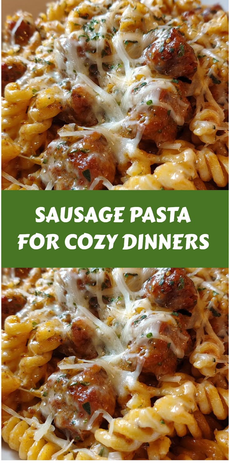 Whip up a rich and comforting cheesy sausage pasta in under 
