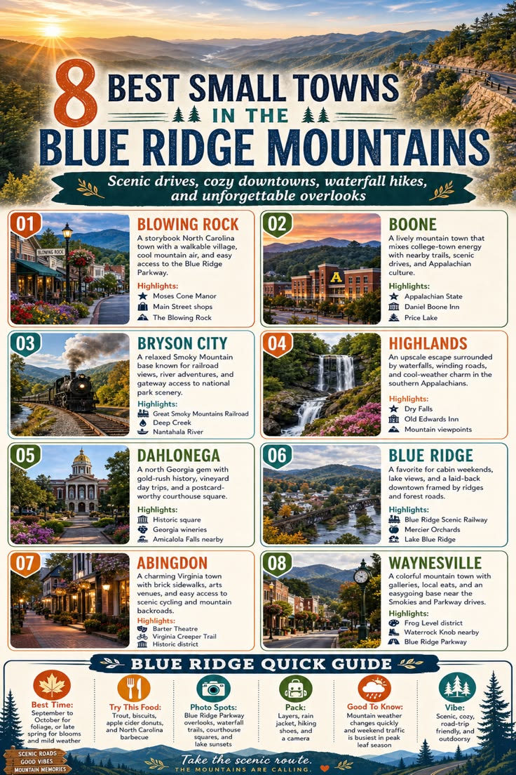 Dreaming of a Blue Ridge Mountains road trip? This guide rou