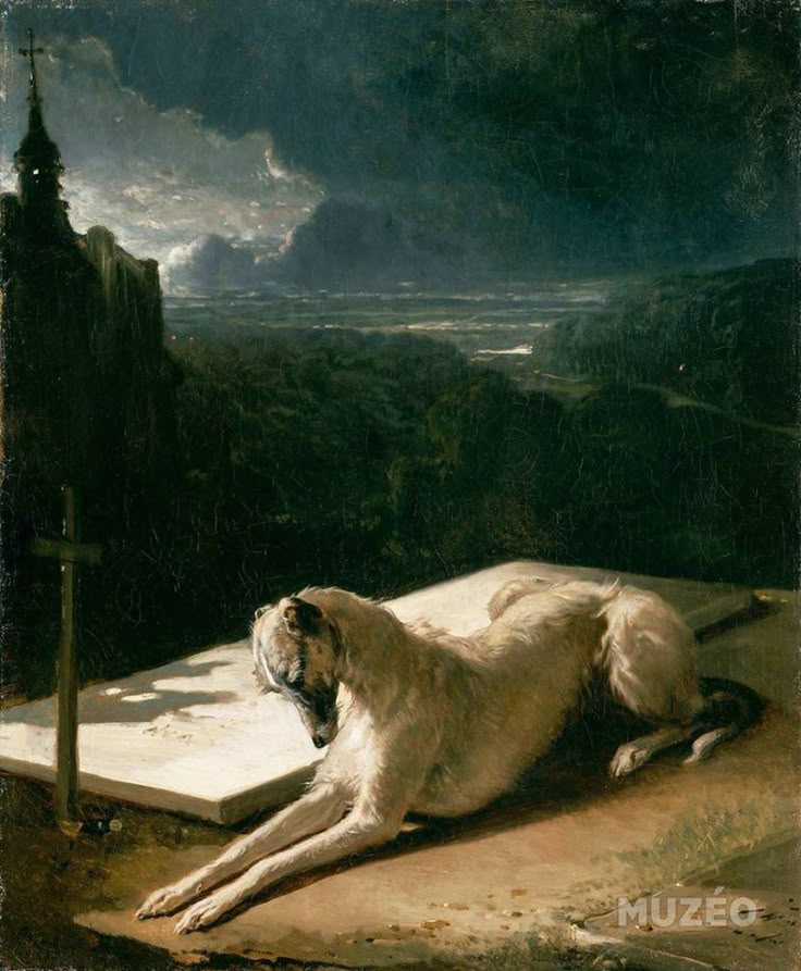 Fidelity by Alfred Dedreux (French, 1810–1860) Louvre Museum