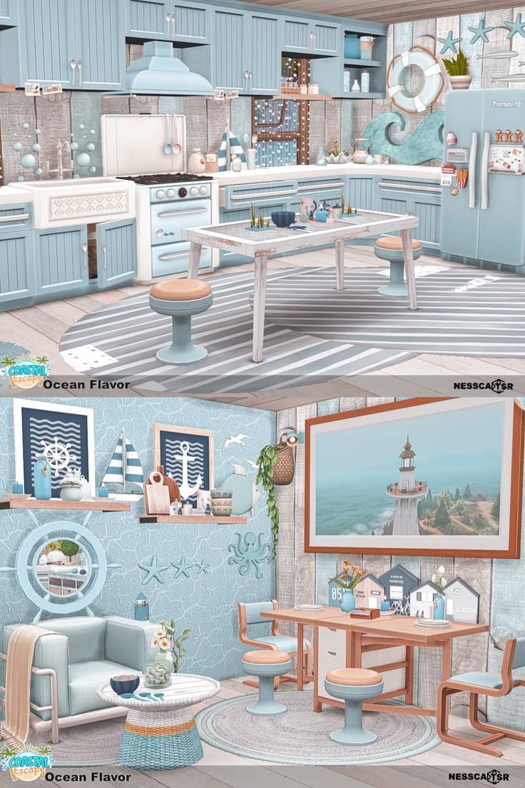 ROOM with CC  ▶️Ocean Flavor✨Click on the post and download✅