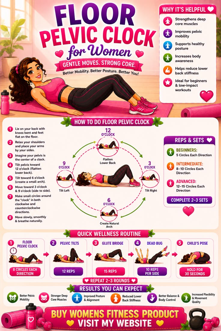 Improve pelvic mobility and strengthen your deep core with t