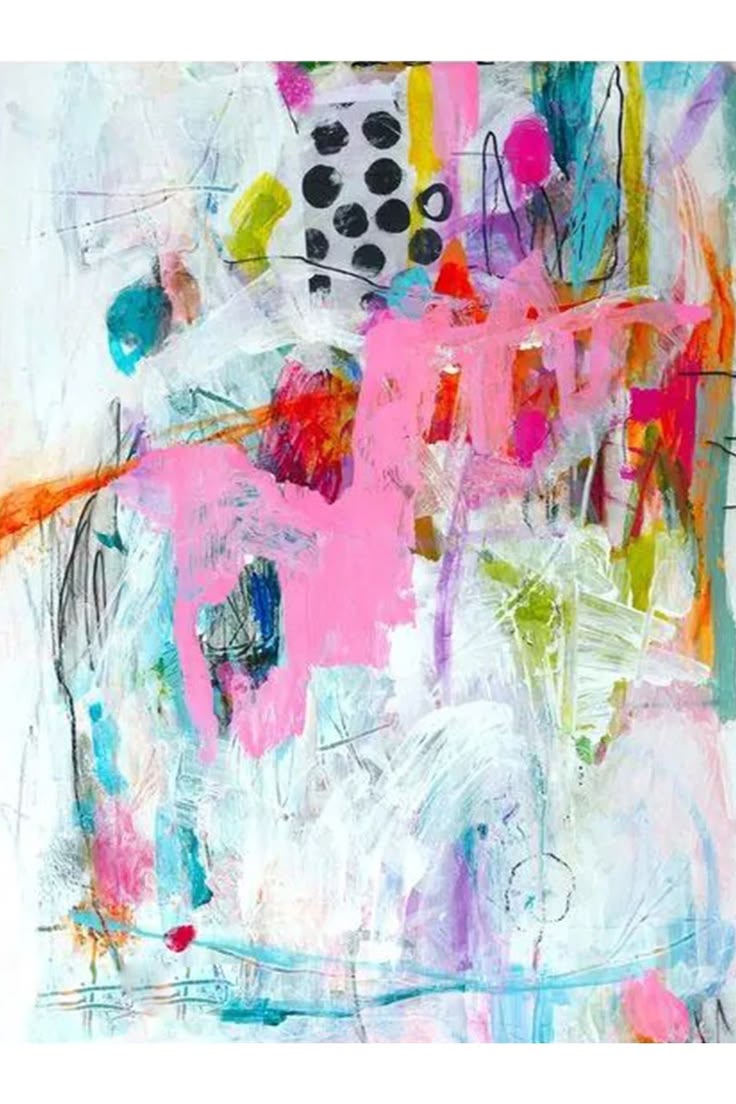 Hokku Designs Oil Paint Look Multicolor Abstract Pattern Wov